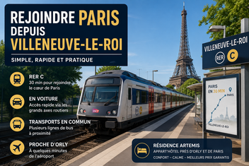 Comment rejoindre Paris facilement depuis Villeneuve-le-Roi ?